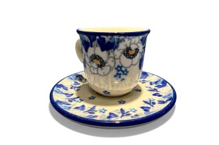 B10 Bunzlau Espresso mokje met schotel 2222X 70ml B10 Tulp Espresso Kop & Schotel 70 ml